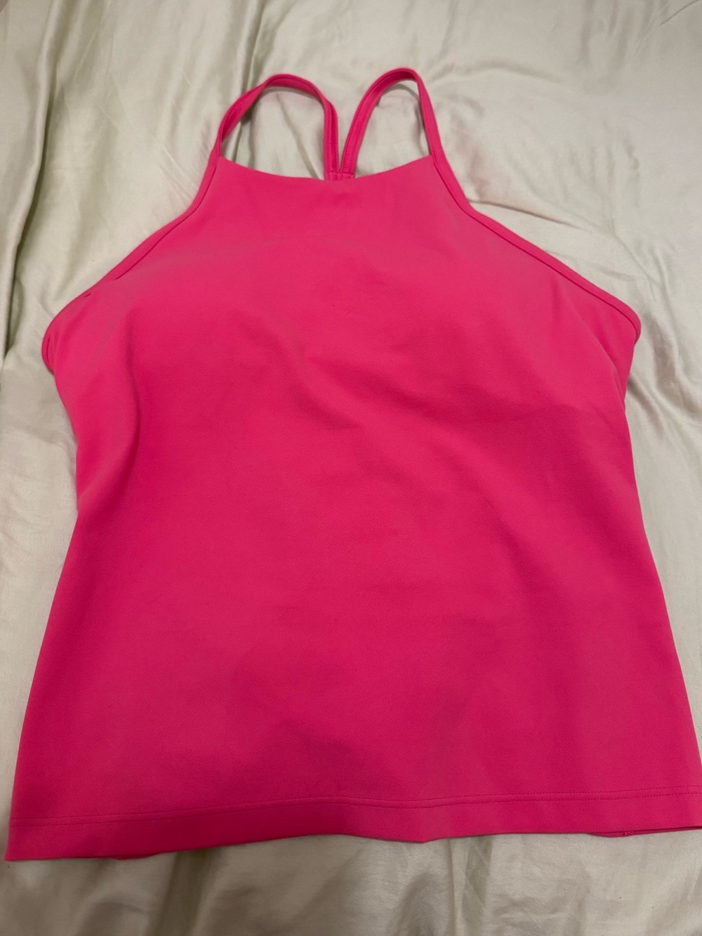Lululemon Flow Y High-Neck Tank Top Flamingo Pink - Picture 2 of 5